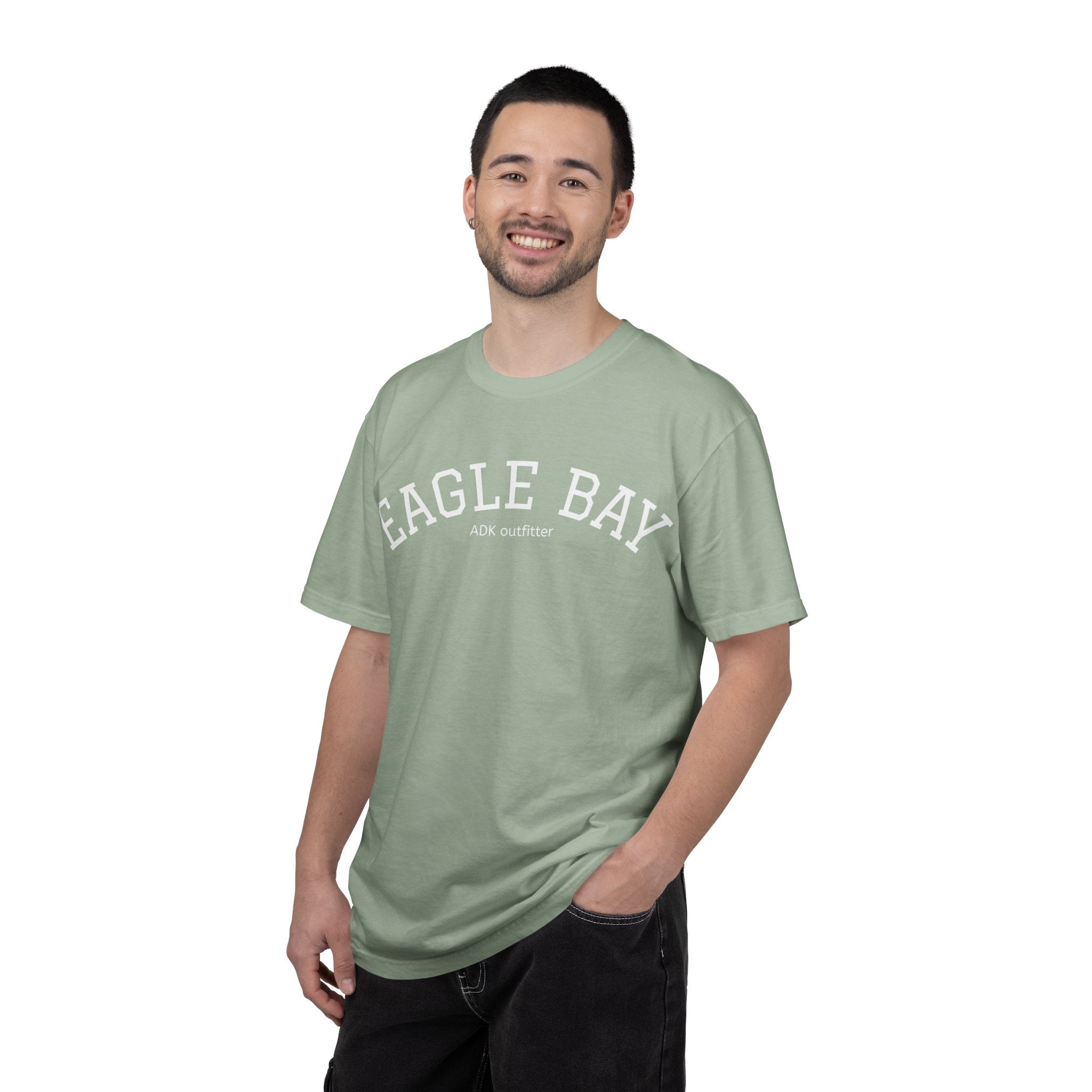 Garment-Dyed T-Shirt — Subtle Eagle Bay Embossed Logo