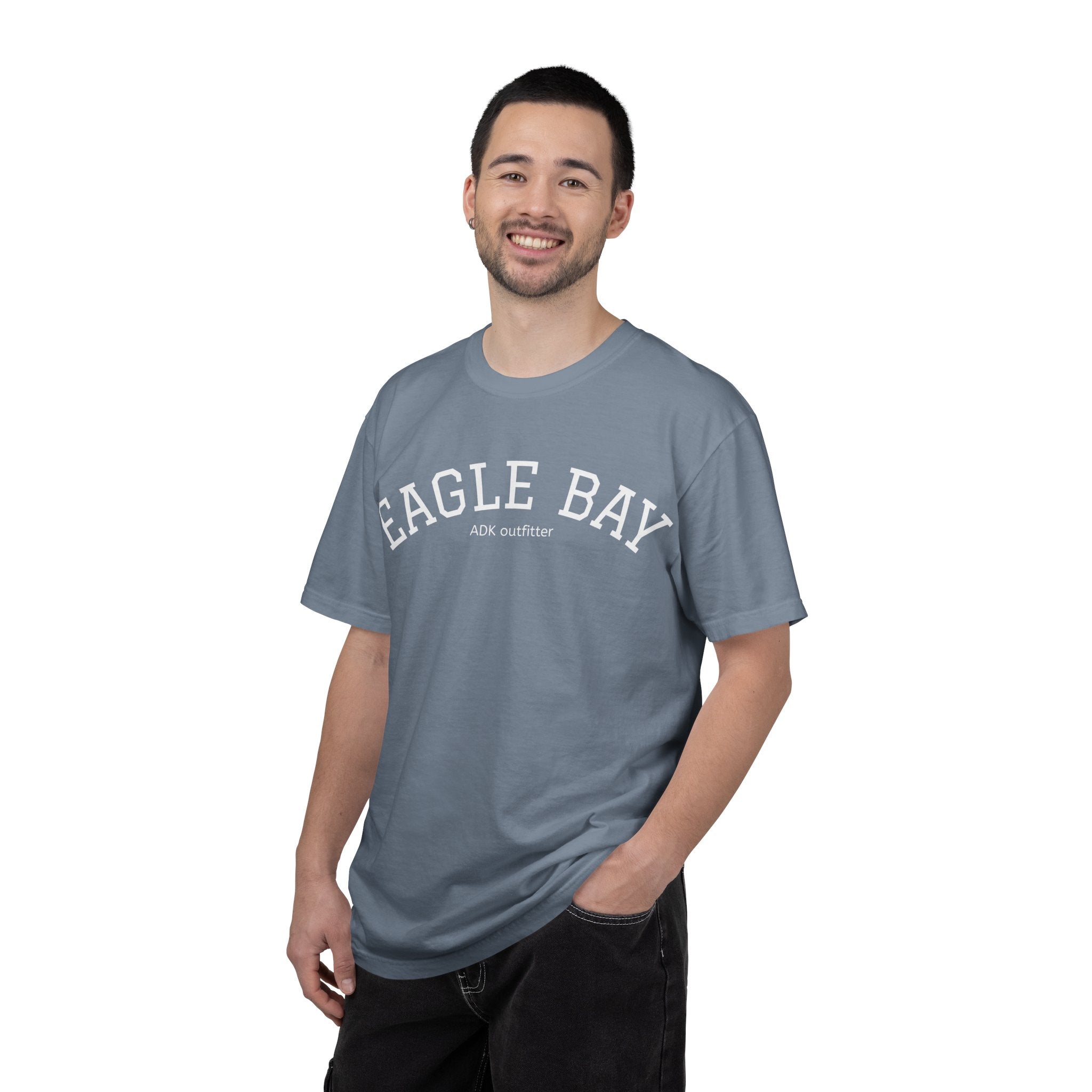 Garment-Dyed T-Shirt — Subtle Eagle Bay Embossed Logo