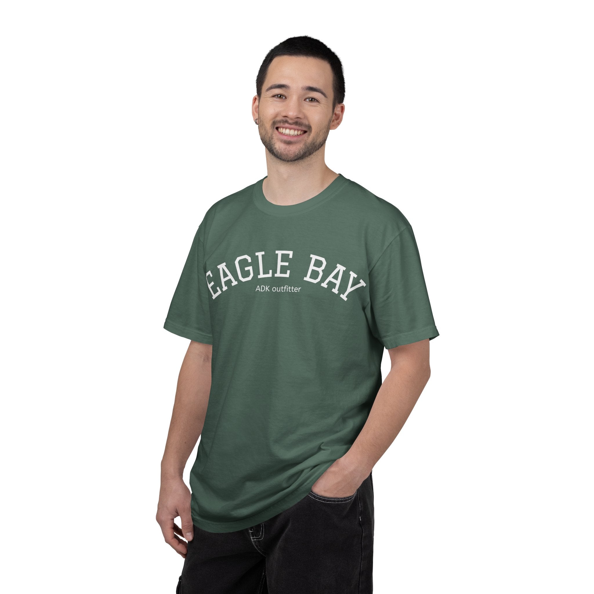 Garment-Dyed T-Shirt — Subtle Eagle Bay Embossed Logo
